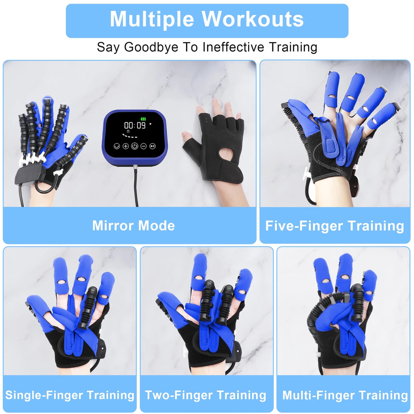 Rehabilitation Robot Gloves Rehabilitation Training Glove Finger Care Hand Function Training Gloves for Stroke Hemiplegia