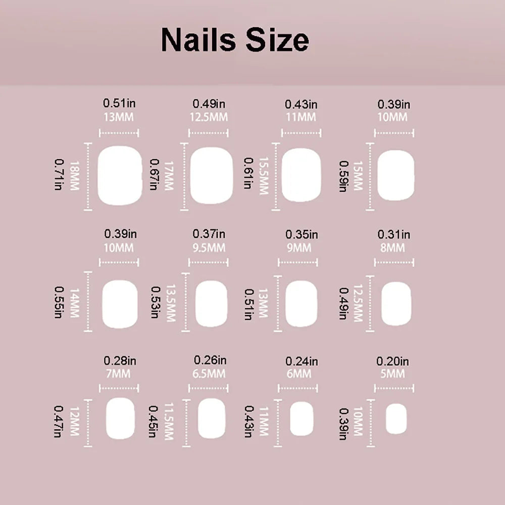 24pcs/set cat eyes fake nails for women girls red brown green blue grey sparkling short tips faux ongles press on false nail
