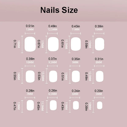 24pcs/set cat eyes fake nails for women girls red brown green blue grey sparkling short tips faux ongles press on false nail