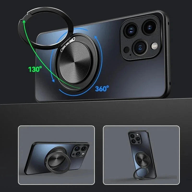 Case for Realme GT 7T GT7 Shockproof Magnetic Holder Matte Hard Phone Cover for Realme Neo 7X Neo7 SE Shell Cases