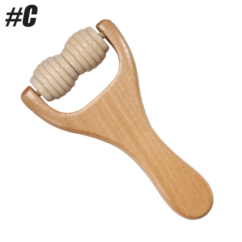 1Pcs Wooden Massage Roller,Multi-Functional Roller for Cellulite Reduction,Muscle Tension,Supports Skin Health,Full Body Roller