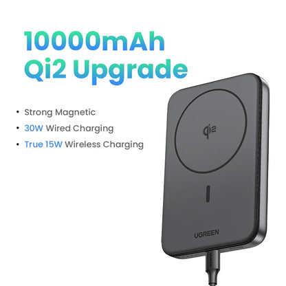 UGREEN PD20W Power Bank Magnetic 10000mAh Portable Wireless Fast Charging PowerBank for Magsafe for iPhone 17 15 Pro Max 16 Pro