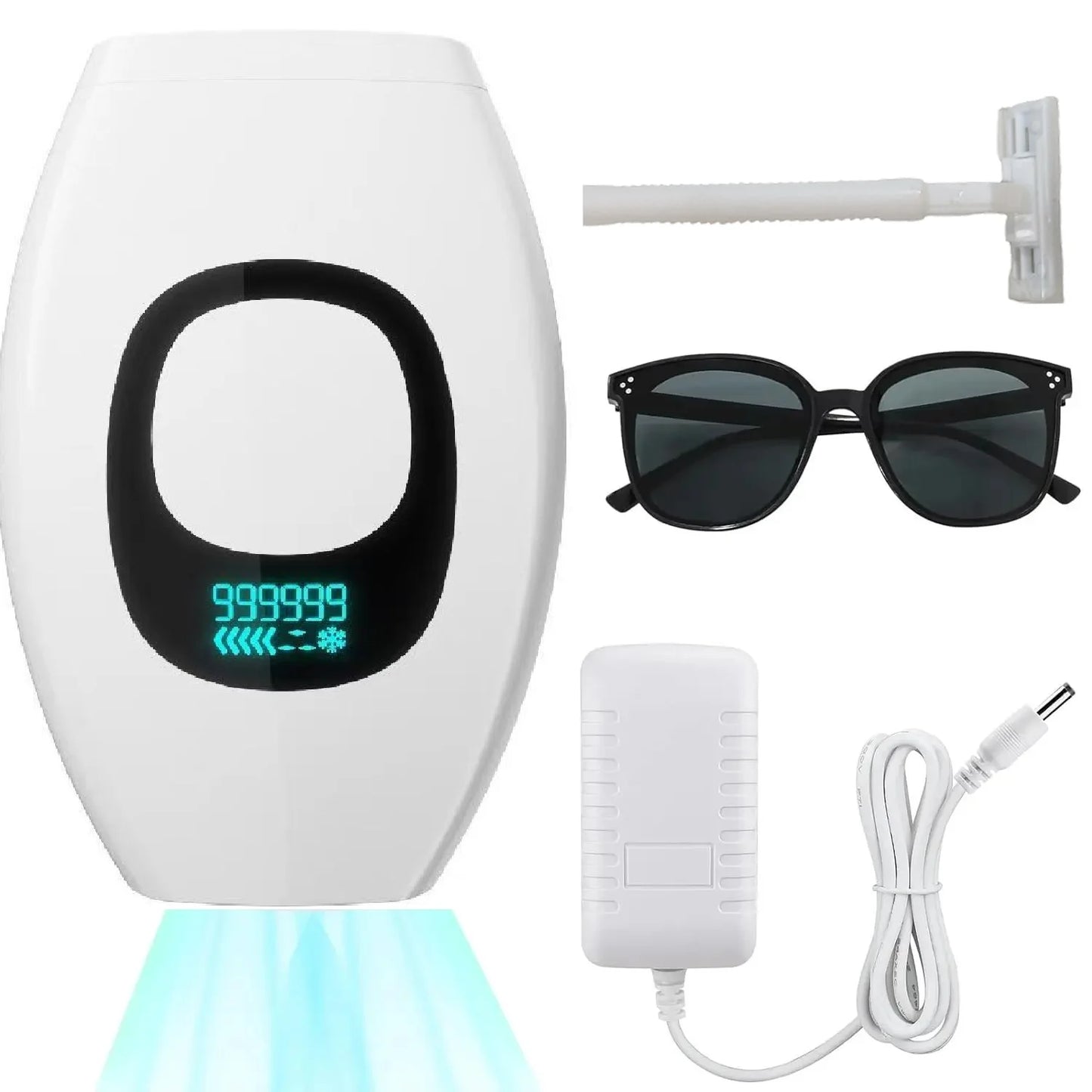 IPL Hair Removal Device 990000 Flashes for Women Painless Permanent Laser Epilator for Body Bikini and Facial Hair Home Use