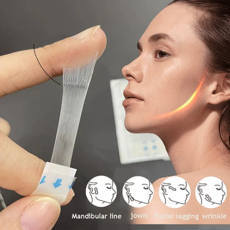 4/80Pcs/10Sheets V Lift Face Sticker Invisible Makeup Adhesive Lift Face Tape Slim Patch Breathable Sticker Lifting Tighten Chin