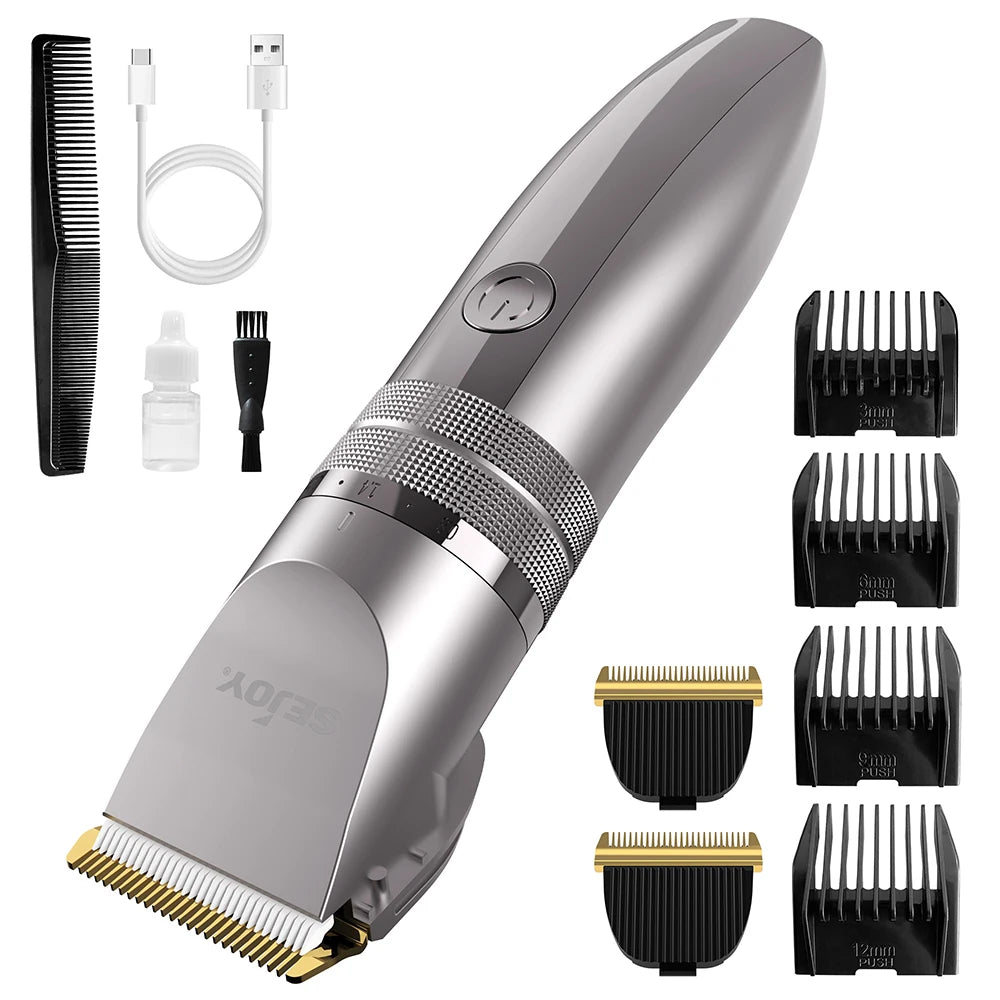 SEJOY Electric Hair Trimmer for Men Hair Clippers for Barbers Rechargeable Cordless Shaver (OiI Not Included)）