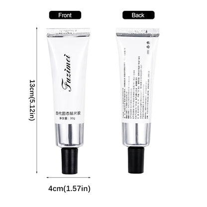 30g Solid Patch Easy Stick Nail Tips Gel Strong-Adhesive Nail Extension Gel Clear Soak Off UV LED Nail Tips/Rhinestone Gel