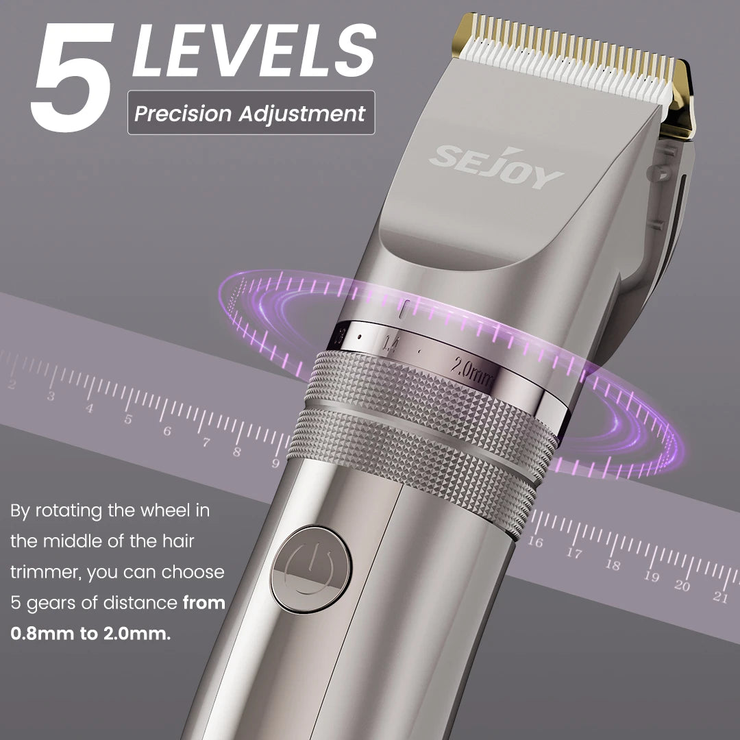 SEJOY Electric Hair Trimmer for Men Hair Clippers for Barbers Rechargeable Cordless Shaver (OiI Not Included)）