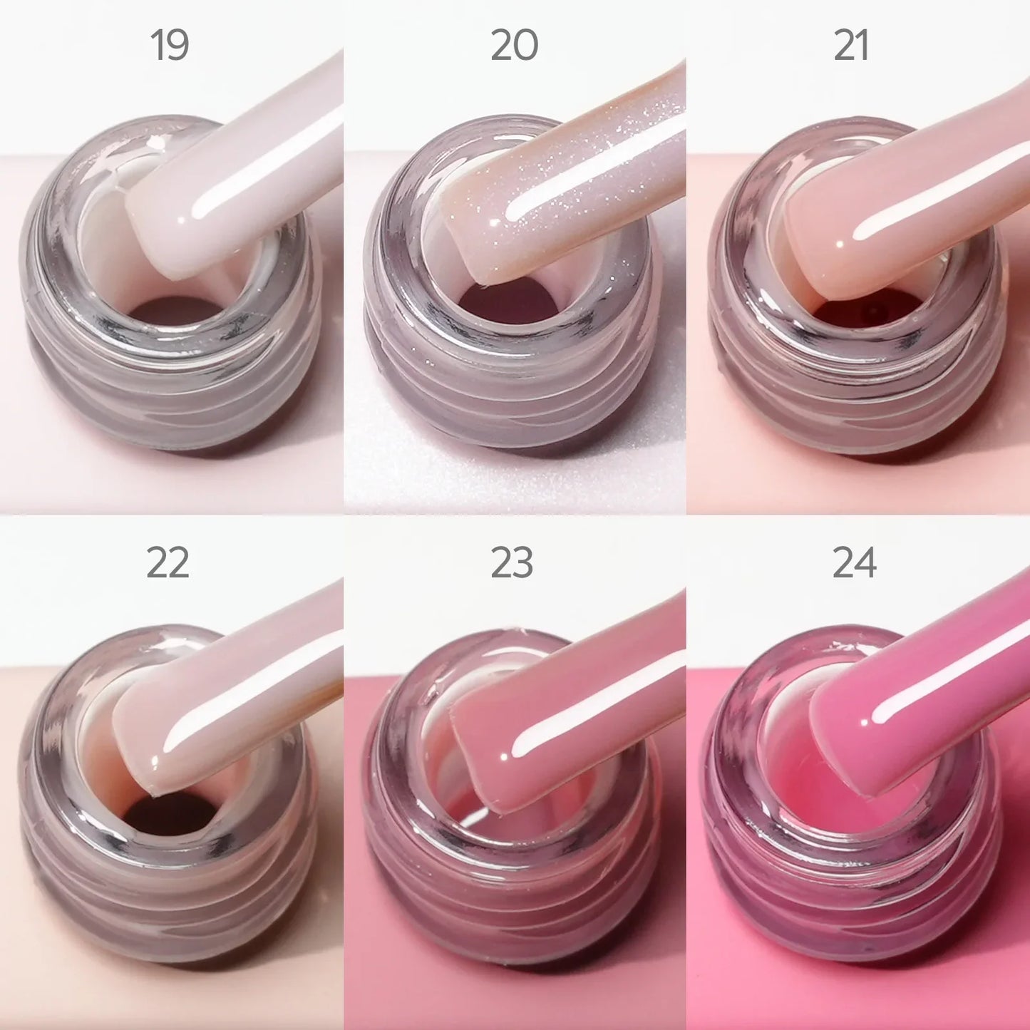 CANNI Nail Gel Polish Set HEMA TPO FREE Jelly Nude Color Rubber Base UV Construction Gel Semi Permanent Soak off UV LED Gel Nail