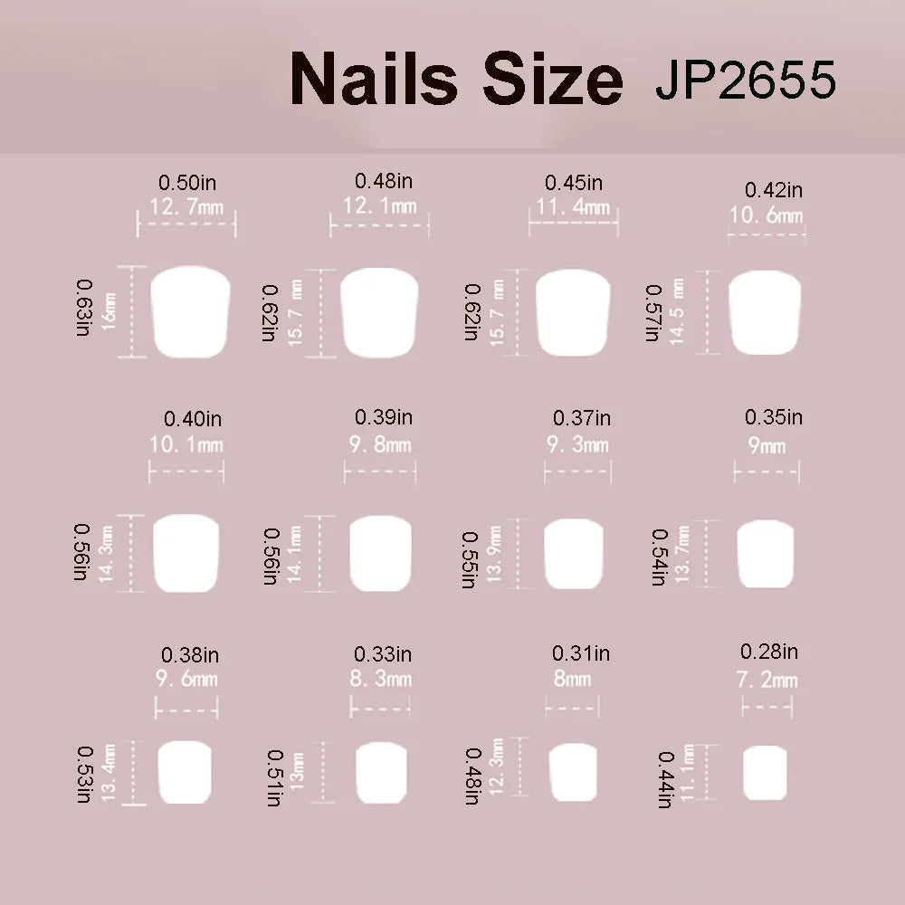 24pcs/set cat eyes fake nails for women girls red brown green blue grey sparkling short tips faux ongles press on false nail