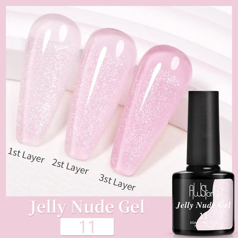 AWStorG15ml 2 IN 1 Crystal Top Coat Transparent Soak Off UV LED Nails Art Manicure Gel Nail Polish Varnishes Primer Function Gel