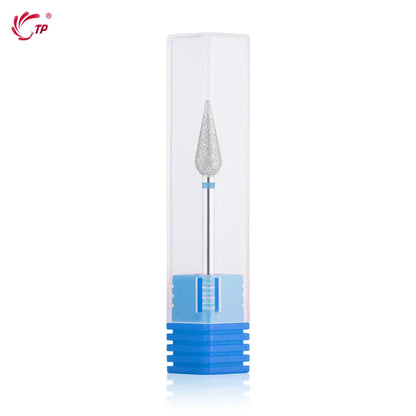 TP 3pcs/set Flame Diamond Nail Drill Bits 3/32'' Russian Electric File Bits Milling Cutter for Manicure Cuticle Remove Nail Tool