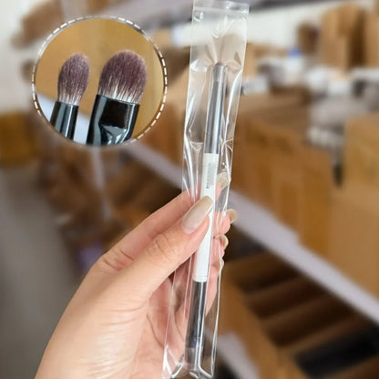 F4 Dual-Ended Synthetic Hair Makeup Brush for Foundation Powder Blush Contour Eyeshadow Concealer