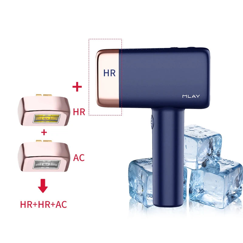 MLAY T14 IPL Hair Removal ICE Cool Laser Hair Removal Epilator 3IN1 Permanent Epilator Body 500000 Flashes Electric Depilator
