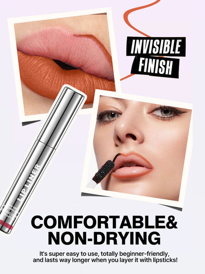 Waterproof Lip Liner Peel Off Tattoo Lipgloss Waterproof Long Lasting Matte Lip Tint Brown Contour Tear-off Lips Stain Cosmetic