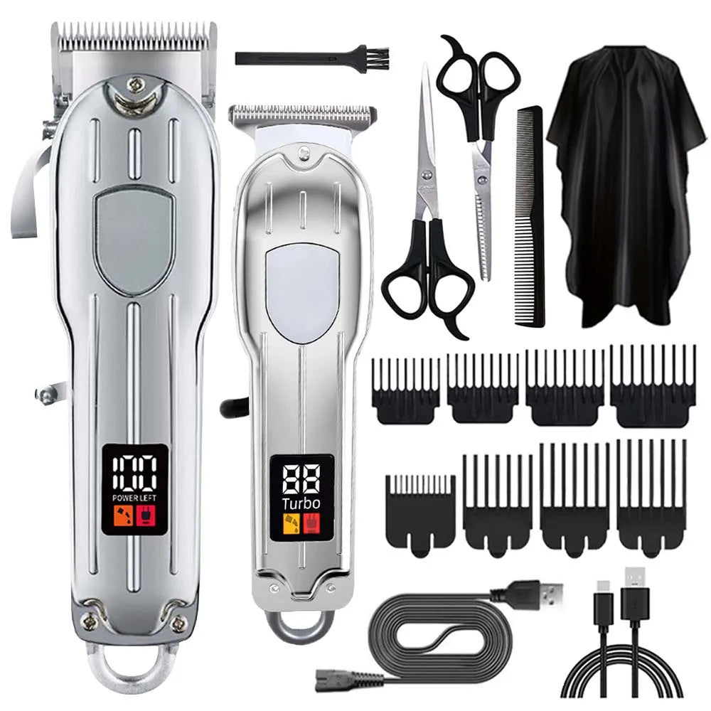 Hair Clippers Set for Men, Cordless Hair Clipper Shaver Beard Trimmer, Hair Cutting Machine for Men, Holiday Gift for Him