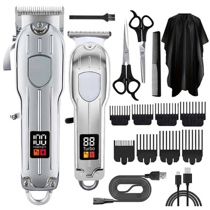 Hair Clippers Set for Men, Cordless Hair Clipper Shaver Beard Trimmer, Hair Cutting Machine for Men, Holiday Gift for Him