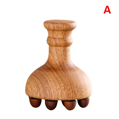 ●★☆ 1Pc Wooden Mushroom Massager Wood Therapy Massage Tool For Relief Muscle Full Body Massage Relax