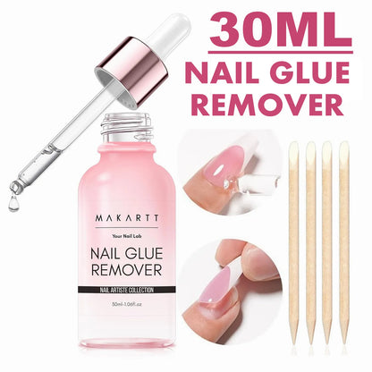 Makartt Nail Gel Glue for Press On Nails Soft Acrylic Gel Nail Tips Fake Nails,Super Strong Glue Easy to Control No Lamp Needed