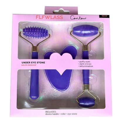 3pcs Set Resin Gua Sha Roller Massager for Face Body  Face Care Roller Facial Massager Beauty Health Massage Tool Not Jade Stone