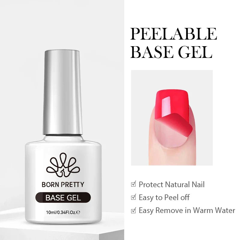 BORN PRETTY 15ml 3D Carving Jelly White Nude Non Stick Hand Solid Extension Nail Gel Polish Flower Acrylic Nail Art Building Gel
