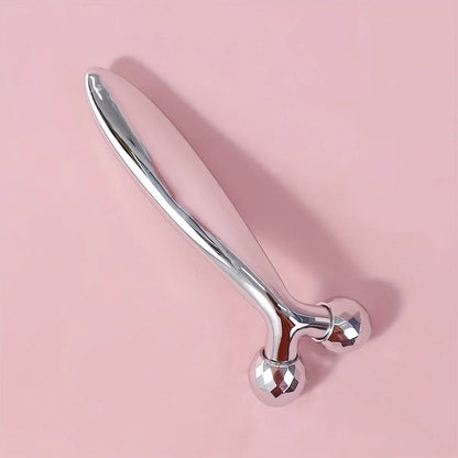 One Piece 3D Face Massager 360 Degree Rotating Face Eyes Massage Roller Handheld Y Shaped Face Beauty Tool Beauty Equipment