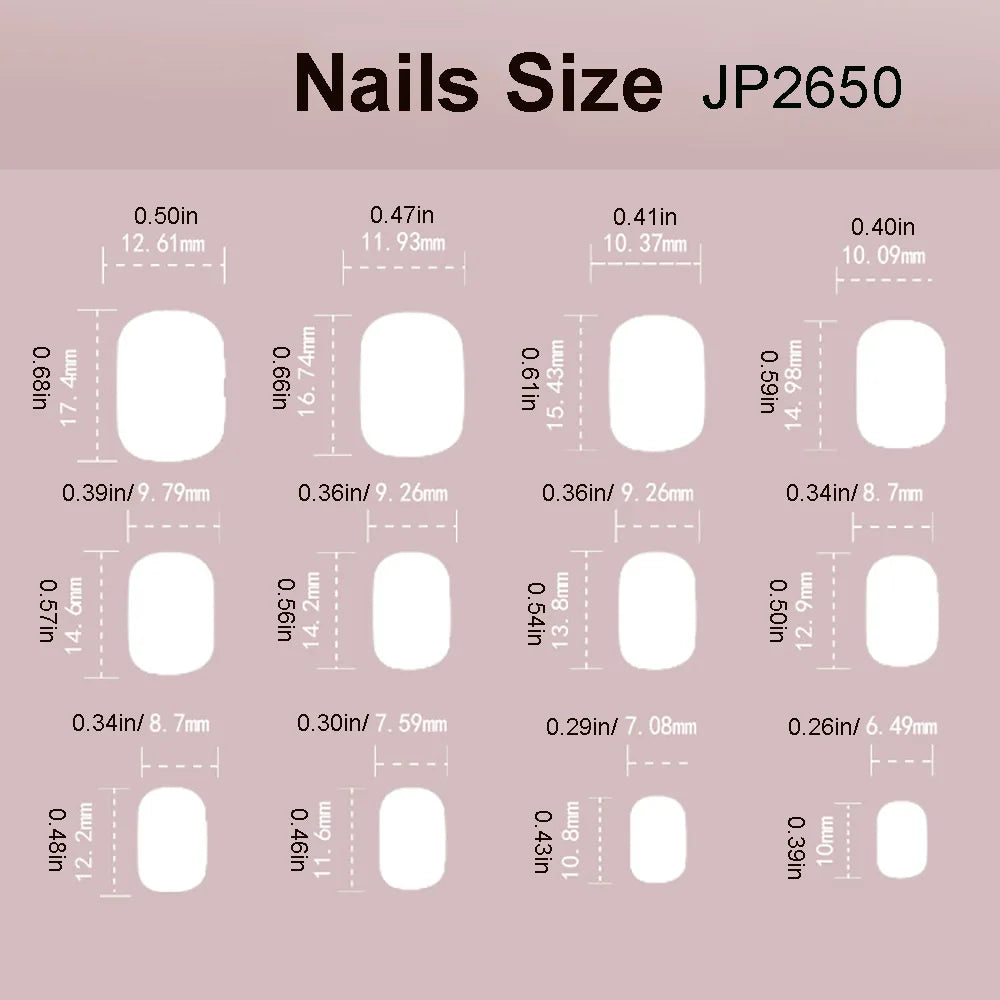 24pcs/set cat eyes fake nails for women girls red brown green blue grey sparkling short tips faux ongles press on false nail