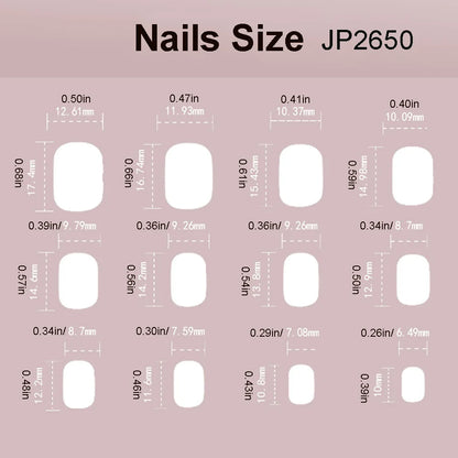 24pcs/set cat eyes fake nails for women girls red brown green blue grey sparkling short tips faux ongles press on false nail