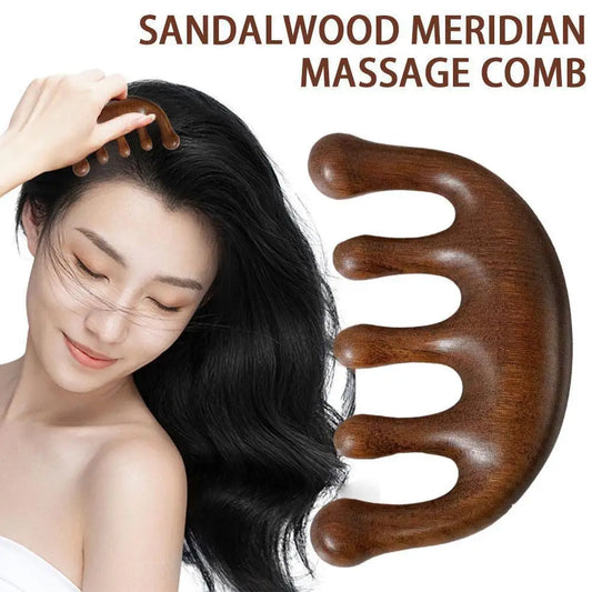 Wood Deer Antler Five Paws Massage Comb Meridians Dredging Scalp Facial Massage Comb Gifts ABS Head Scalp Body Massagers Tool