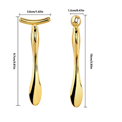 2in1 Mini Eye Massage Stick Face Lifting Massage Anti Cream Eye Pouch Dark Circles Spoon Applicator Facial Mixing Scoop Tool