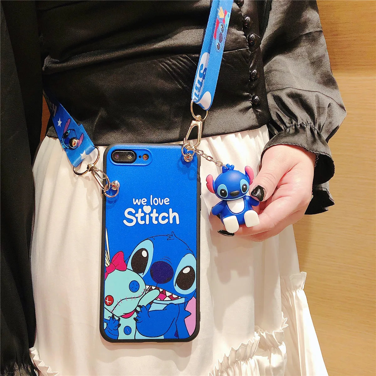 For iPhone 6 6s 7 8 X Xs Max XR 11 12 13 14 15 16 17 Pro Max SE Phone Case With Holder Rope