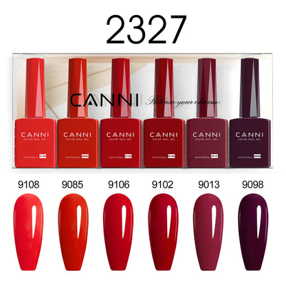 CANNI Nail Gel Polish Set HEMA TPO FREE Jelly Nude Color Rubber Base UV Construction Gel Semi Permanent Soak off UV LED Gel Nail