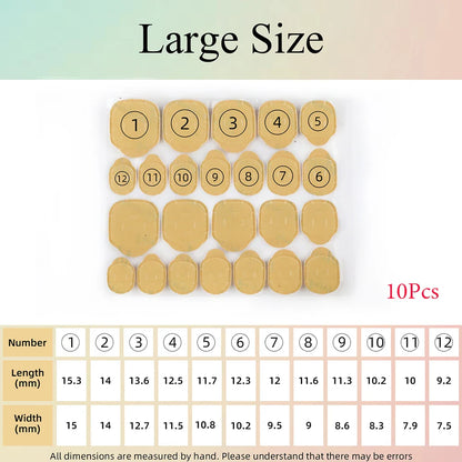 10Sheets/240Pcs  Double Side Adhesive Tape Glue Sticker For Fake Nails Super Sticky Waterproof Breathable Transparent Jelly Glue