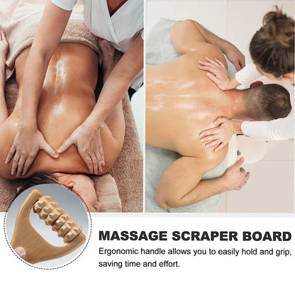 1Pcs Wooden Massage Roller,Multi-Functional Roller for Cellulite Reduction,Muscle Tension,Supports Skin Health,Full Body Roller
