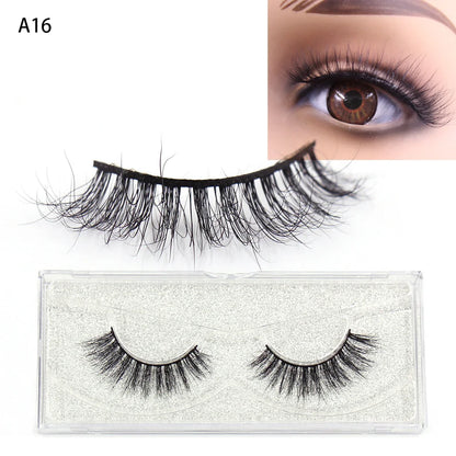 LEHUAMAO 3D Mink Eyelash Fluffy Cross Thick Natural Fake Eyelashes Lashes Dramatic Makeup Eye Lashes Handmade False Eyelash