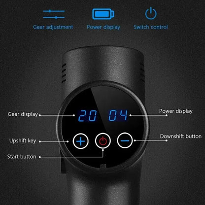 Deep Tissue Massage Gun Portable Facial Muscle Massager Massage Pistool For Back Neck Body Muscle Fitness Tool