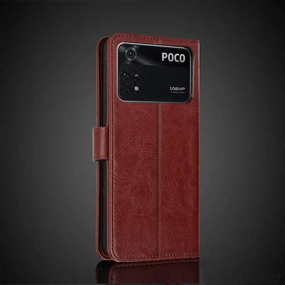 Luxury Wallet case for POCOPHONE POCO X4 Pro 5G case Flip leather Phone cover Card Holder holster phone shell Fundas