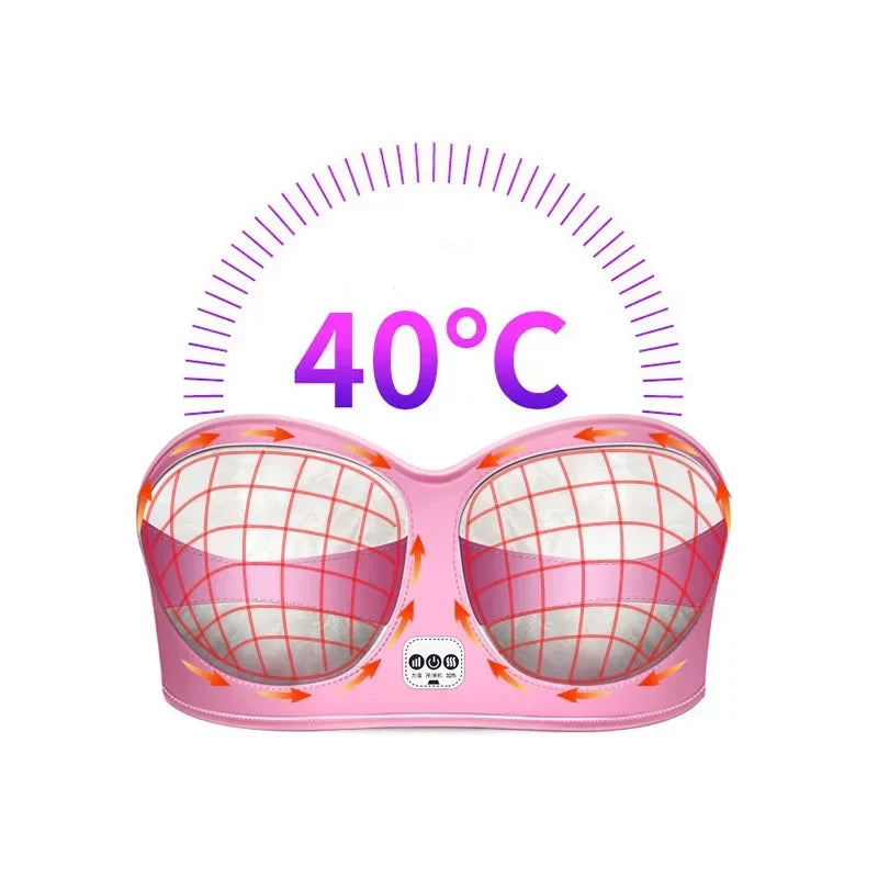 Electric Wireless Bra Enlarge Massager Chest Massager Lifting and Anti Sagging Enhancing Device for Home Use Bra