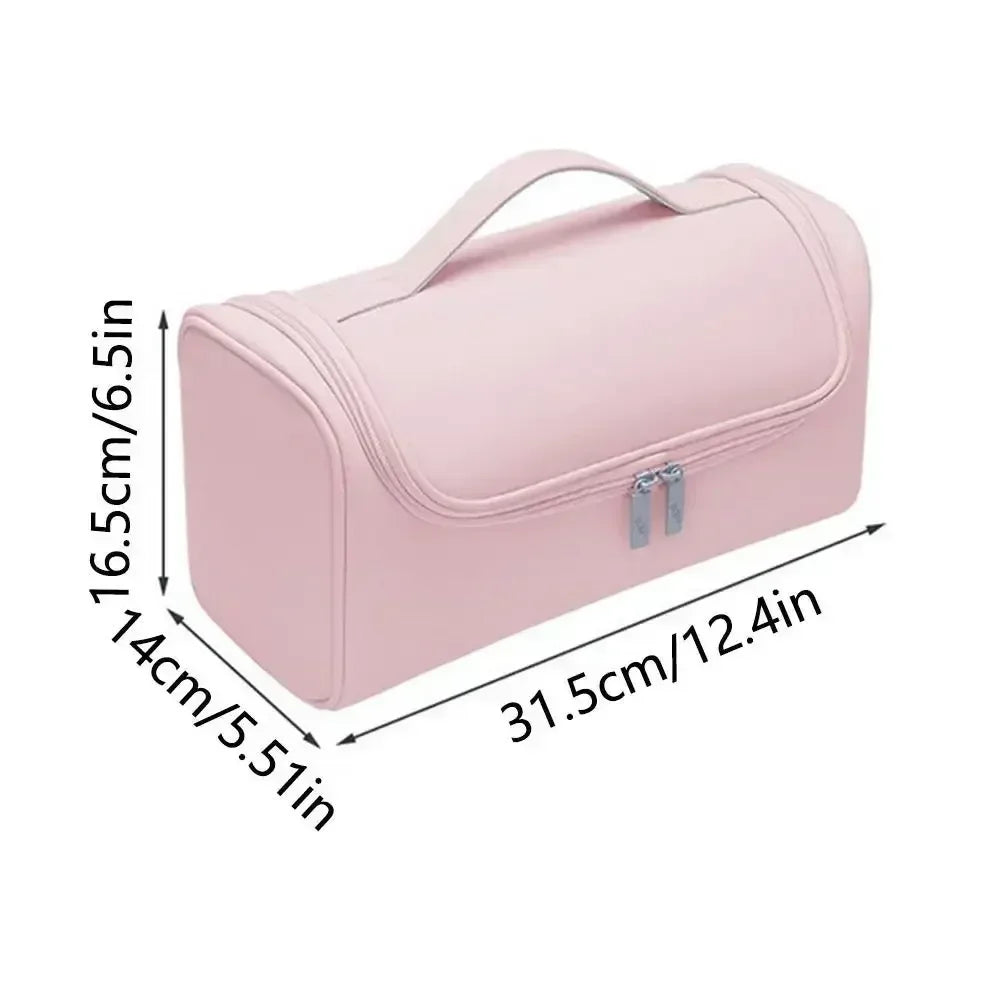 Large Capacity Hair Dryer Storage Bag Non-slip Hair Curler Tools Storage Pouch Water Proof Wear-resistant Curling Iron PU Bags