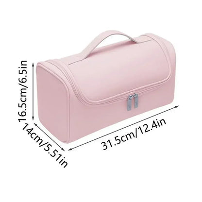 Large Capacity Hair Dryer Storage Bag Non-slip Hair Curler Tools Storage Pouch Water Proof Wear-resistant Curling Iron PU Bags
