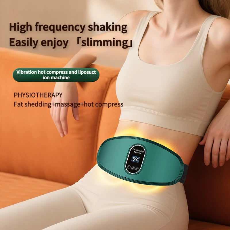 Hot compress and fat removal machine, massage belt, USB slimming and fat burning machine, home shaping and vibrating massager.