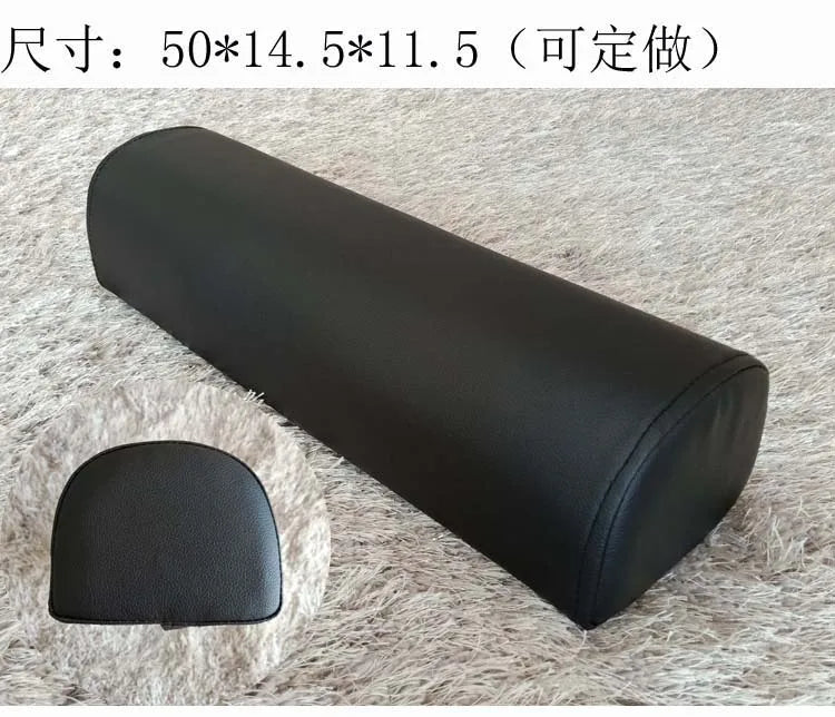 Half Moon Bolster Semi-Roll Pillow Ankle Knee Support Leg Elevation Back Lumbar Neck Pain Relief Density Foam Massage Bed Table