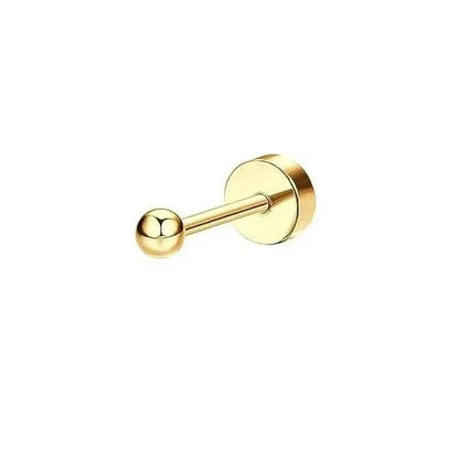 Bobisty 1PC Flat Back Earrings for Women Hypoallergenic Surgical Steel Earrings for Sensitive Ears 20G Cartilage Small Stud Hoop
