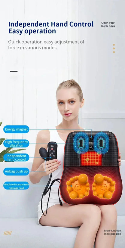 Multifunction Massage Pillow Neck Shoulder Back Electric Healthy Home Car Shiatsu Massager