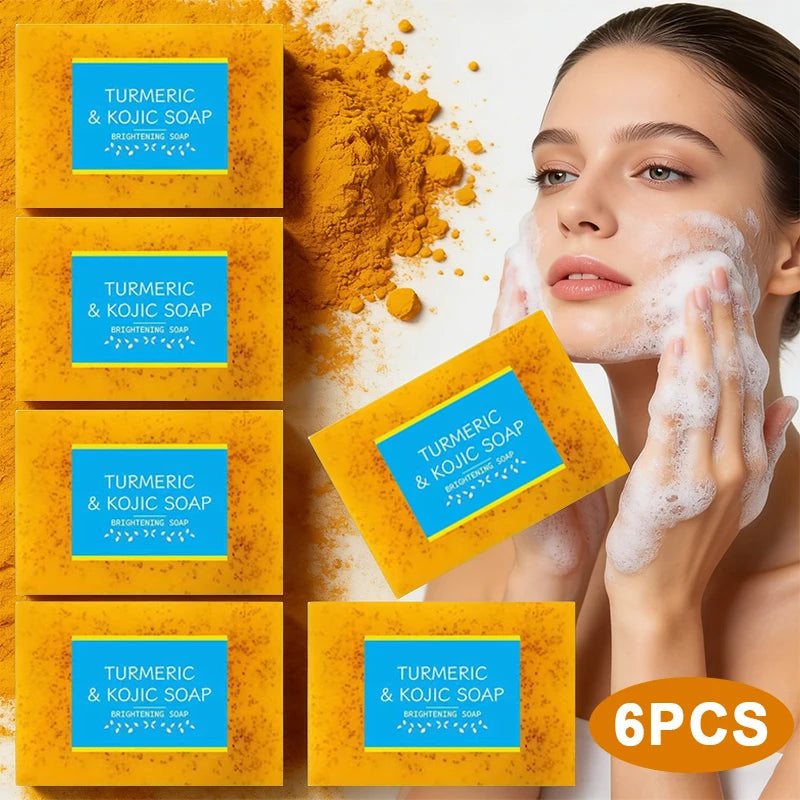 Turmeric acid soap, three-in-one handmade essential oil soap, gentle cleansing and makeup removal, bathing the whole body