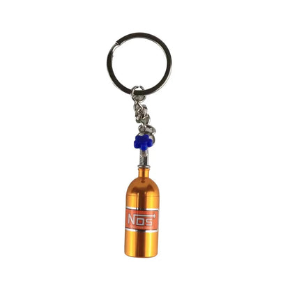 Creative Mini Nos Nitrogen Bottle Keychain 7Colors Pill Box Storage Key Ring for Women Men Car Handbag Phone Case Pendent Gifts