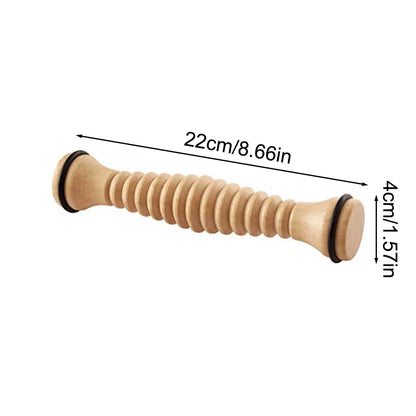 1pc wooden foot massager-foot massage roller for relaxing and relieving pressure.