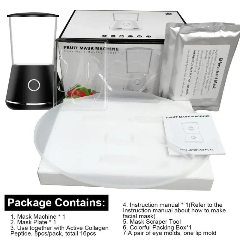 Face Mask Maker Machine Electric Facial Device DIY Fruit Natural Vegetable Collagen Self-made Mask Skin Care Reusable for Home