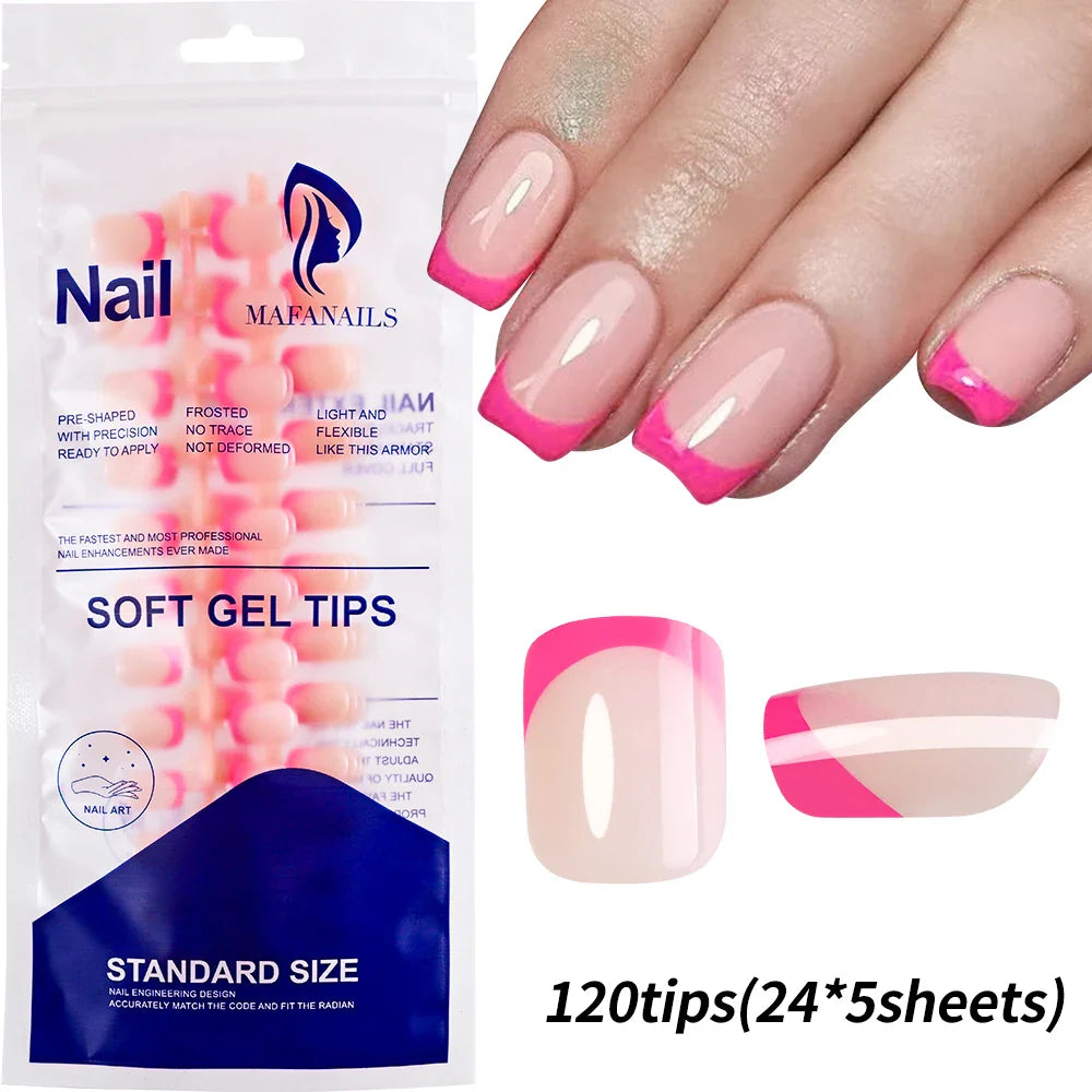 100pcs Black Almond Fake Nail Mid-length Solid Color Artificial Nail Removable Press On Nails Tip Almond Nail Art False Nail