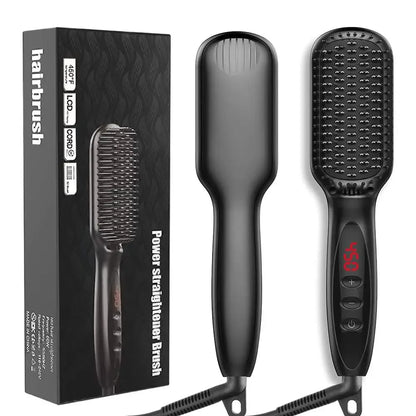 Electric Beard Comb Hair Straightener Brush Hot Hair Brushes Straightener Hair Anti-scalding Ceramic Beard Straightening Brush