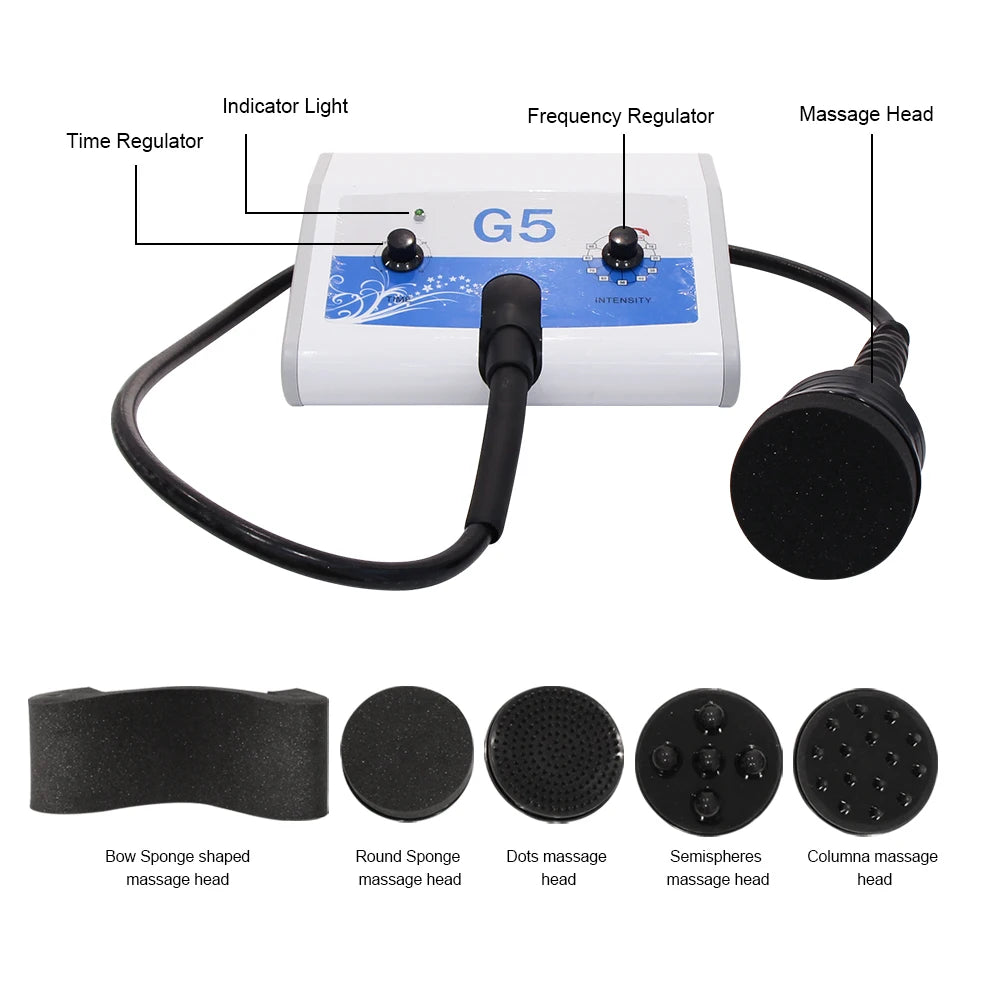 G5 Vibrating Slimming Machine High Frequency Body Shaping Cellulite Reduce Massage Equipment 5 In 1 Weight Loss Products For Spa